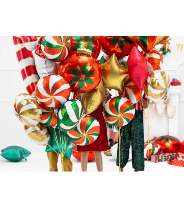 Balon foliowy Cukierek 35cm - czerwony