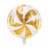 Balon foliowy Cukierek 35 cm - złoty