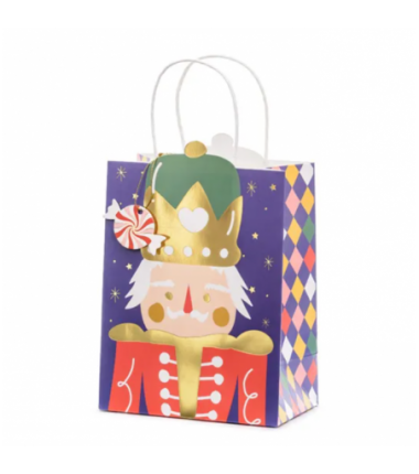 Torebka na prezenty Dziadek do orzechów 18x25x10.5cm