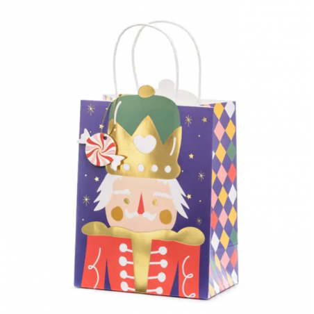 Torebka na prezenty Dziadek do orzechów 18x25x10.5cm