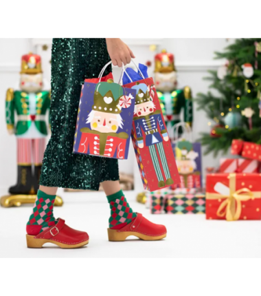 Torebka na prezenty Dziadek do orzechów 18x25x10.5cm