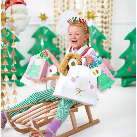 Torebka na prezenty Choinka 14x20.5x8cm