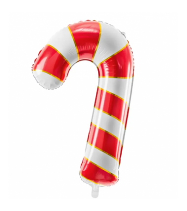 Balon foliowy Cukrowa laska 50x82cm czerwony