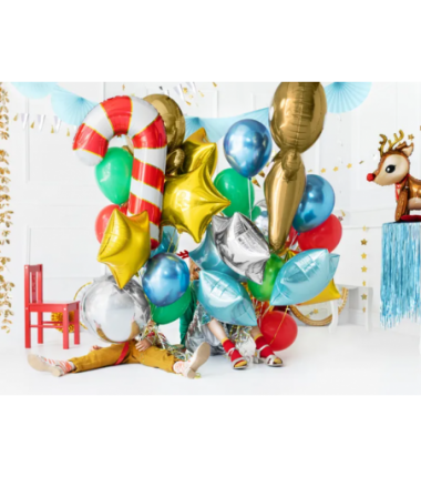 Balon foliowy Cukrowa laska 50x82cm czerwony