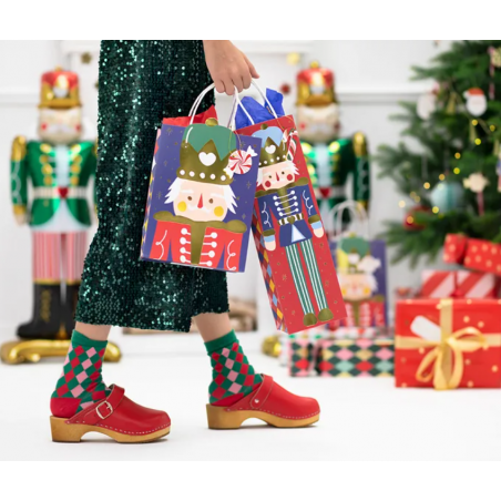 Torebka na wino Dziadek do orzechów 11x36x10cm