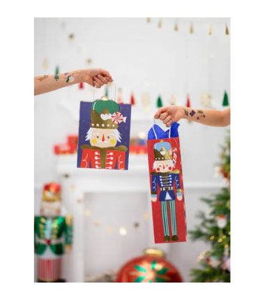 Torebka na wino Dziadek do orzechów 11x36x10cm