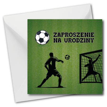 Zaproszenie do wypisania na URODZINY - PIŁKA NOŻNA 1 sztuka