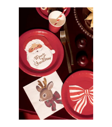 Serwetki Mikołaj 13.5x16 cm - 12 sztuk