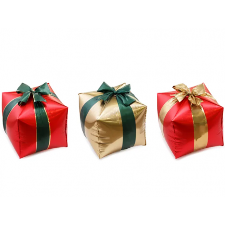 Balony foliowe Prezenty 34 x 36 cm - 3 sztuki