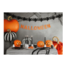 Balon foliowy Dynia w paski 39x38 cm kremowo-czarna