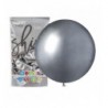 Balon GEMAR 48 cm - 19" srebrny SHINY SILVER GB150/089 - 1 sztuka