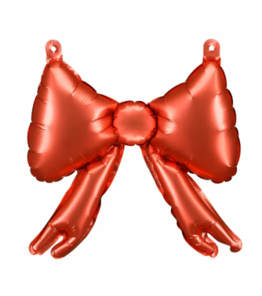 Balony foliowe do girland Kokardy 25,5 x 25 cm czerwony - 5 sztuk
