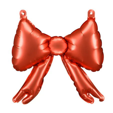 Balony foliowe do girland Kokardy 25,5 x 25 cm czerwony - 5 sztuk