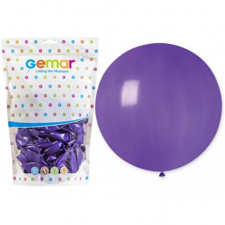 Balon Gemar 48 cm -19" - fioletowy Purple G19/008 - 1 sztuka