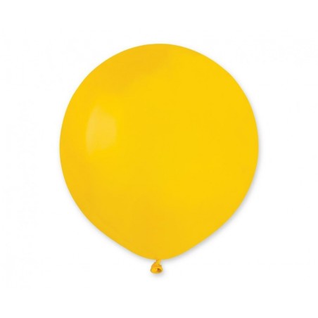 Balon Gemar 48 cm -19" - żółty Yellow G19/002 - 1 sztuka