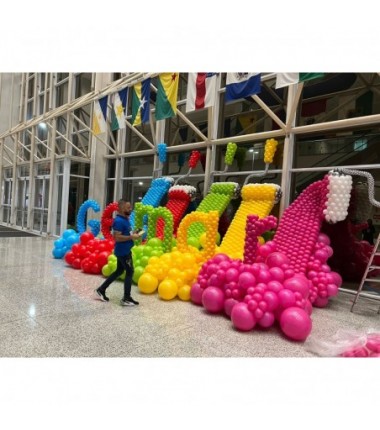 Balon Gemar 48 cm -19" - żółty Yellow G19/002 - 1 sztuka