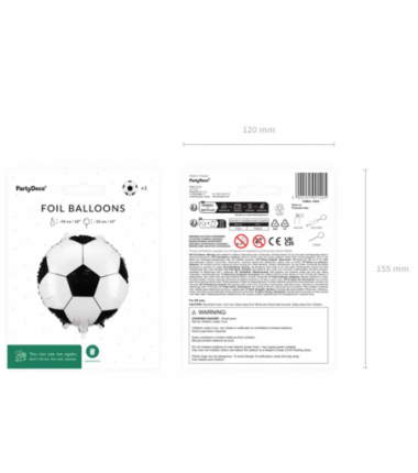 Balon foliowy Piłka nożna 35x35 cm