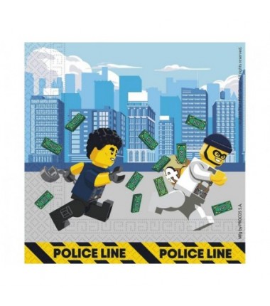 Serwetki papierowe Lego City 33x33 cm - 20 sztuk