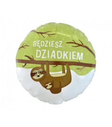 Balon foliowy BĘDZIESZ DZIADKIEM ok. 46 cm (18")