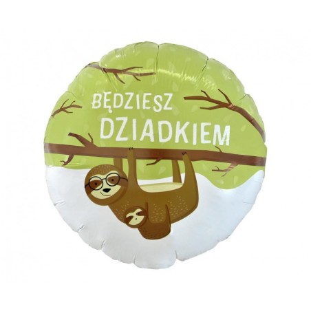 Balon foliowy BĘDZIESZ DZIADKIEM ok. 46 cm (18")
