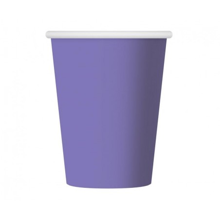 Kubeczki papierowe lawendowe 250ml - 6 sztuk