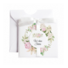 Kartka Okolicznościowa na Ślub - Biała Vintage Wianek - Letnie