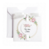 Kartka Okolicznościowa na Ślub - Biała Vintage Wianek - Róża na Kole