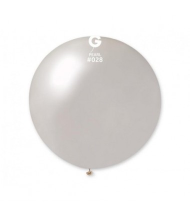 Balon metaliczny Gemar 80 cm - 31" kula metaliczny perłowy Metallic Pearl GM30/028 - 1 sztuka
