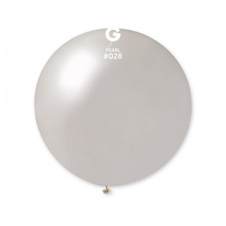 Balon metaliczny Gemar 80 cm - 31" kula metaliczny perłowy Metallic Pearl GM30/028 - 1 sztuka