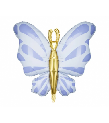 Balon foliowy Motyl 69x69 cm - błękit
