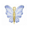 Balon foliowy Motyl 69x69 cm - błękit