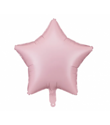 Balon foliowy Gwiazdka 48 cm PARTY DECO - różowy