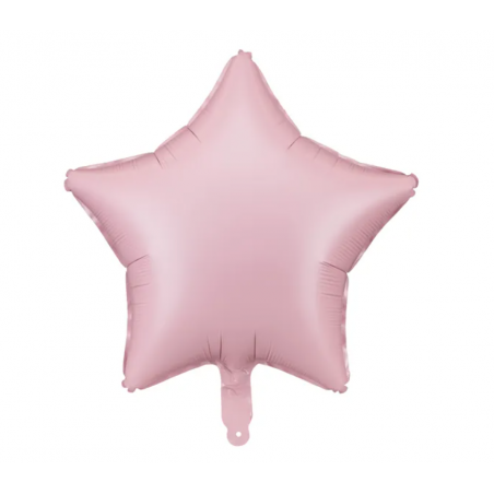 Balon foliowy Gwiazdka 48 cm PARTY DECO - różowy