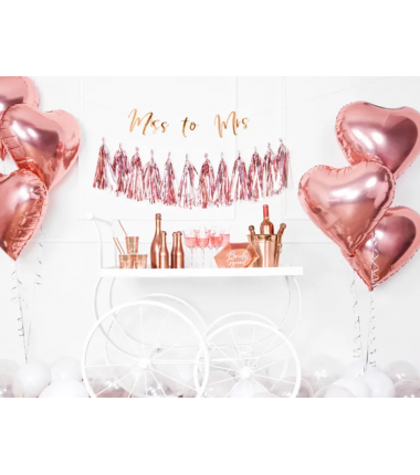 Balon foliowy Serce - Rose Gold