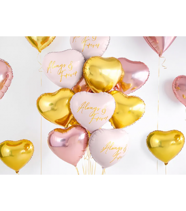 Balon foliowy Serce - Rose Gold