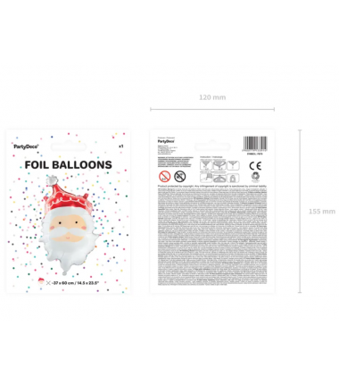 Balon foliowy - Mikołaj