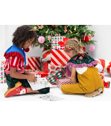 Naklejki świąteczne zimowy las