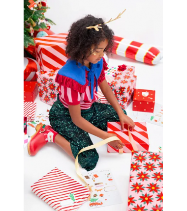 Naklejki świąteczne zimowy las