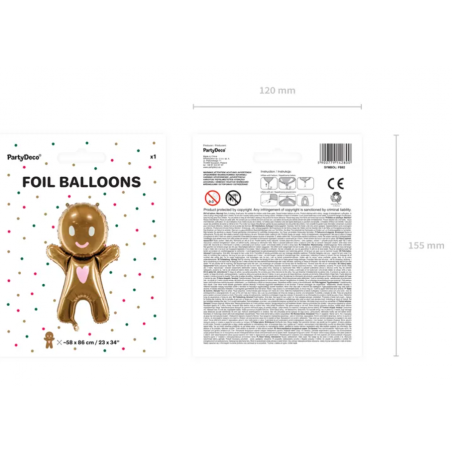 Balon foliowy - Ciastek 67x97 cm