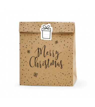 Torebki na prezenty Merry Christmas - 3 sztuki