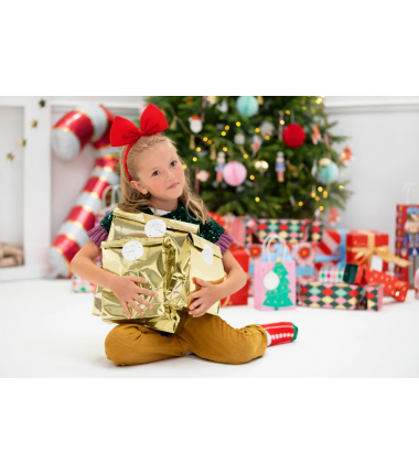 Torebki na prezenty złote 3 sztuki - 18.5x28.5x8cm