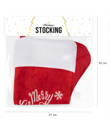 Świąteczna skarpeta na prezenty Merry Christmas