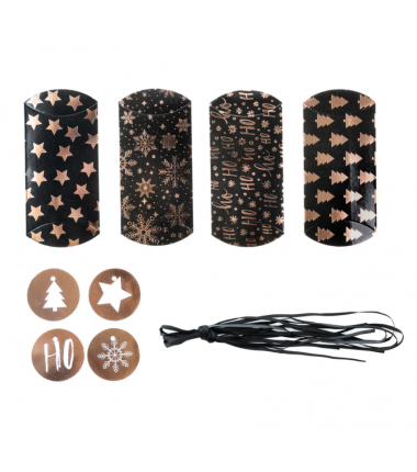 Pudełeczka ozdobne do pakowania prezentów - 4 sztuki