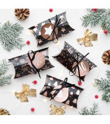 Pudełeczka ozdobne do pakowania prezentów - 4 sztuki