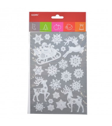 Biała dekoracja elektrostatyczna