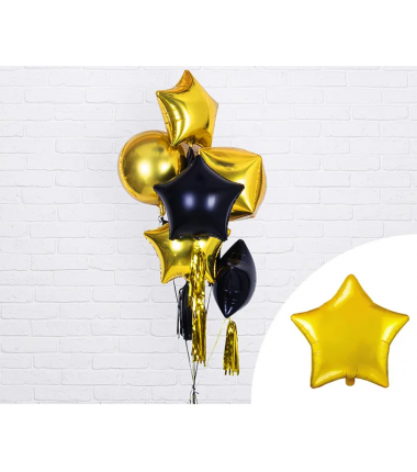 Balon foliowy Gwiazdka - Złoty