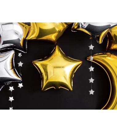 Balon foliowy Gwiazdka - Złoty