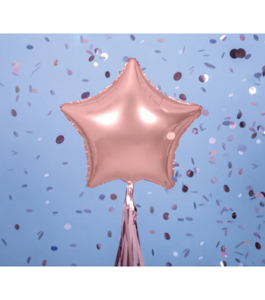 Balon foliowy Gwiazdka - Rose Gold