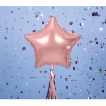 Balon foliowy Gwiazdka - Rose Gold