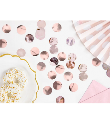 Konfetti Kółka - Rose Gold